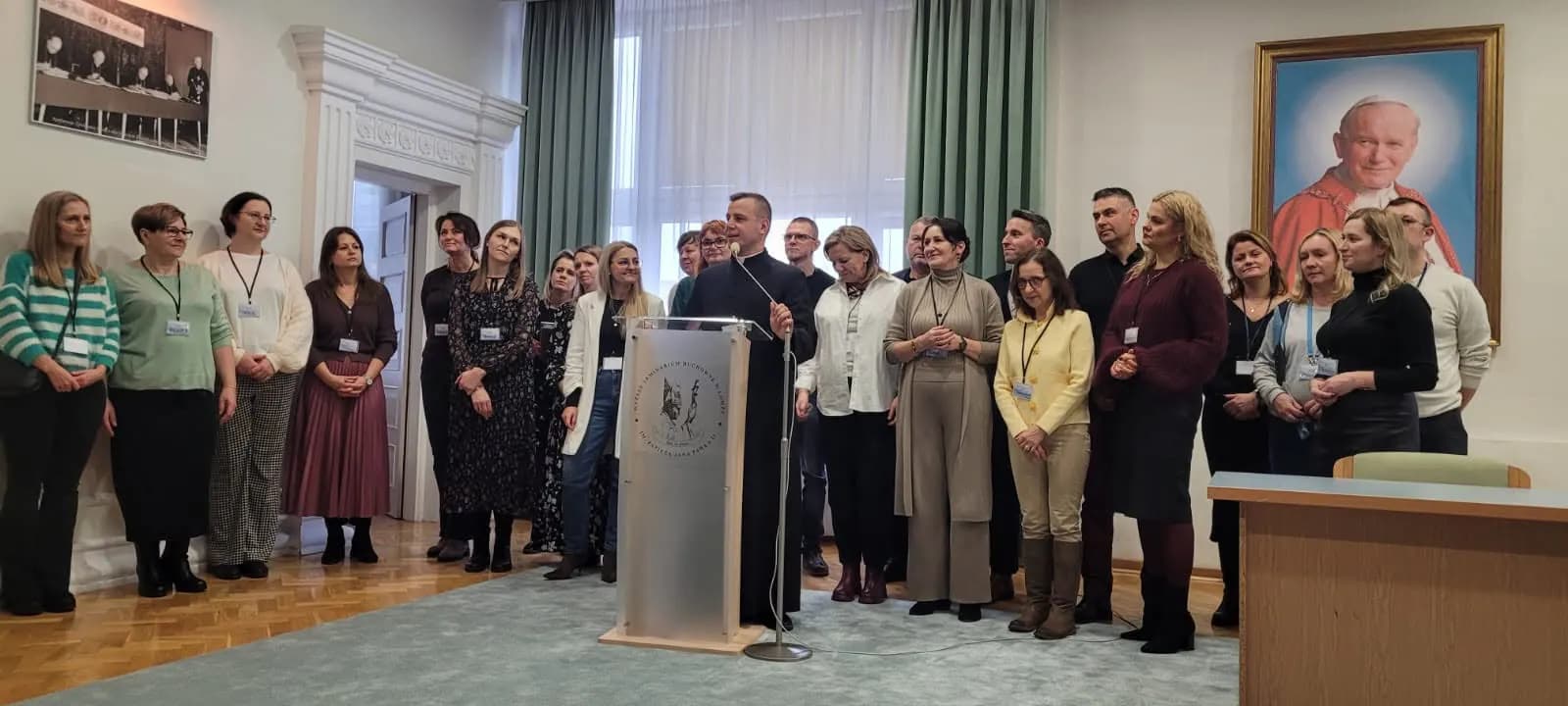 Zespół Szkoły Ewangelizacji podczas spotkania